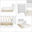 Élégant lit simple blanc avec tiroirs de rangement et lumière DEL - Conception compacte et moderne-365398775-365335942