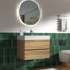 Meuble-lavabo mural simple de 30 po avec comptoir à surface solide avec trop-plein, pré-assemblé-313202185-313203127-303615347