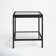 Alexis Glass Top End Table