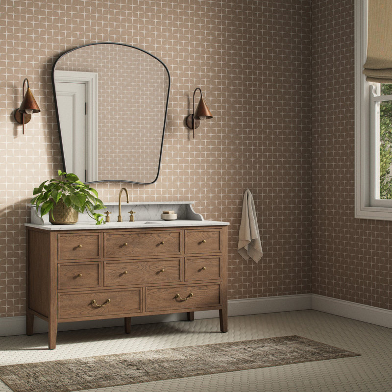 Blocking Wallpaper by Getty Images, 12"x8", Blocking Taupe II