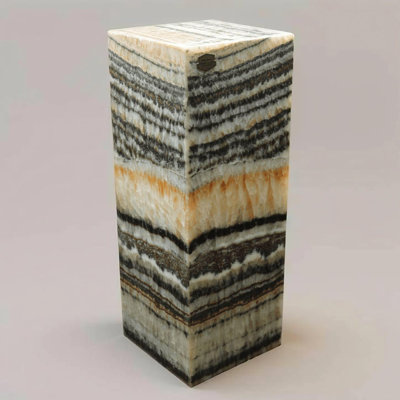 Red Asteroid Onyx Lamp