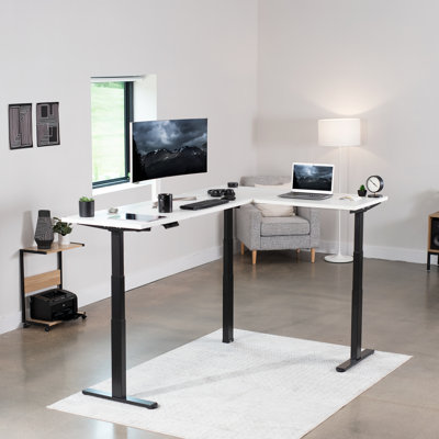 Bureau en coin VIVO Electric 78 po x 55 po, série 3E5SB