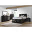Grand lit de rangement noir Jazz
