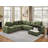 Pull-Out Sofa With Storage Chaise, Upholstered Couch With Console-478435180