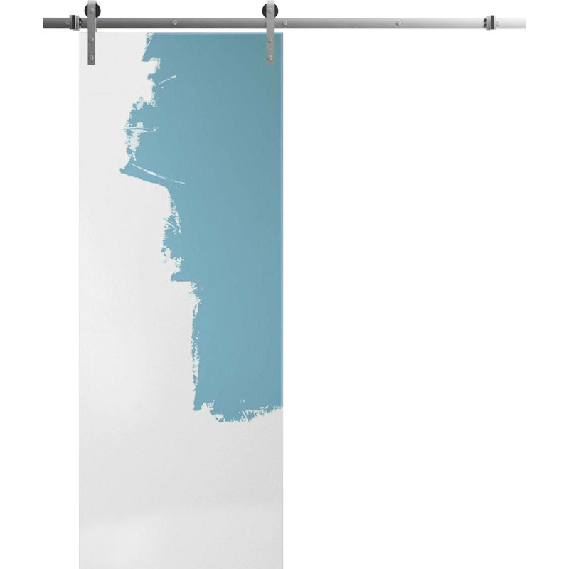 Porte de grange en bois lambrissé sans trousse de quincaillerie d’installation, 36 po x 96 po, Avec une couche d'apprêt