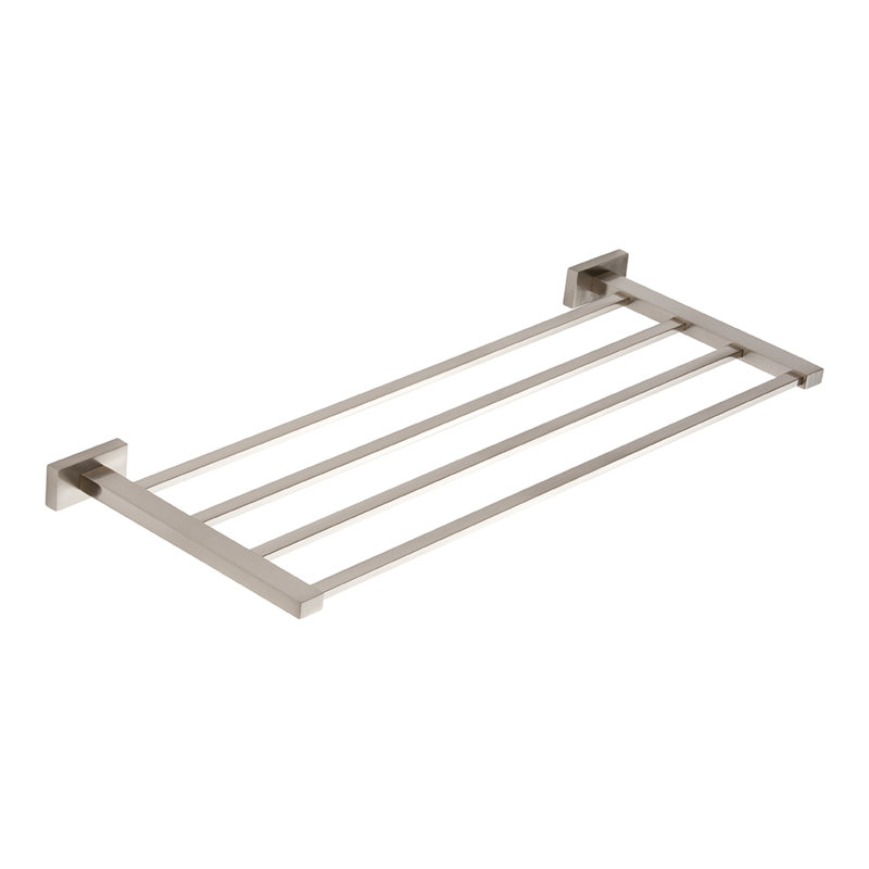 Axel  Wall Mounted Towel Rack, Brushed Nickel