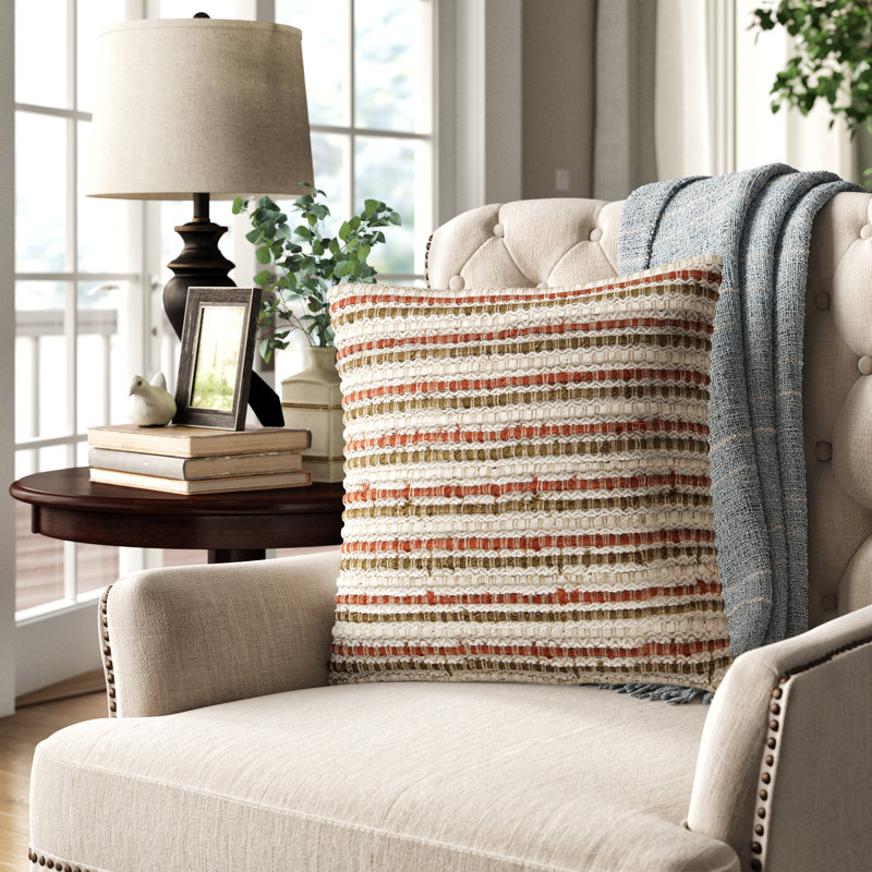 Housse et insert de coussin carré Allentown, Ivoire ivoire