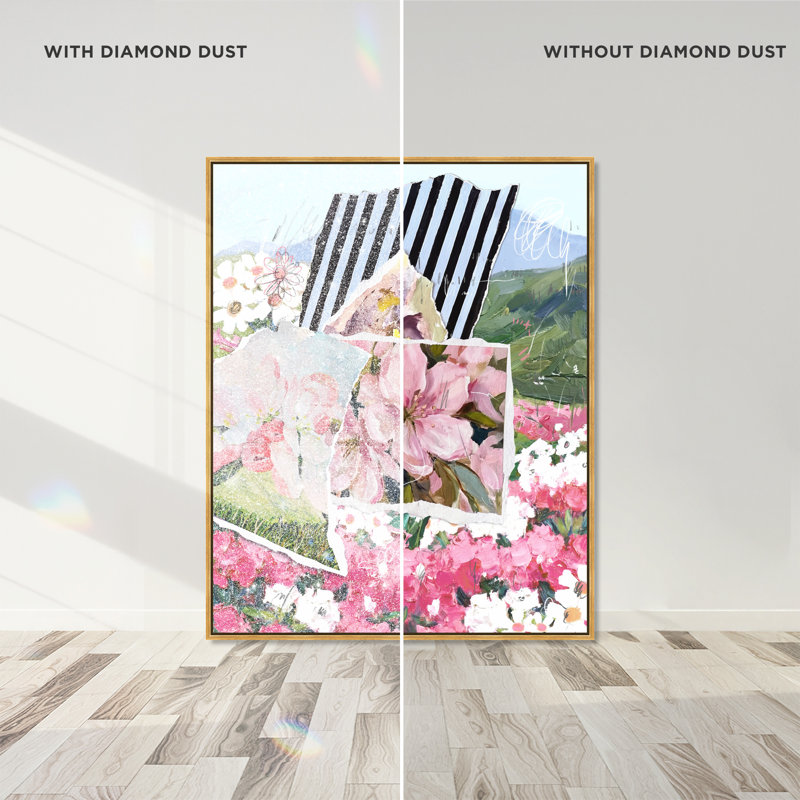 Let It All Bloom Print by Oliver Gal, 31"H x 37"W, Gold Floater Frame