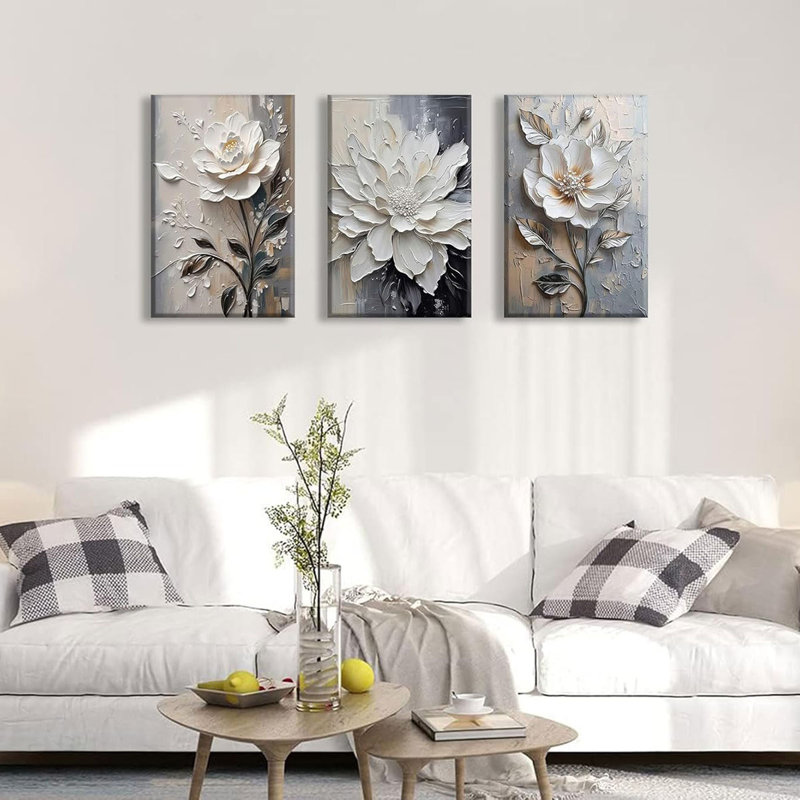 3 Piece Wrapped Canvas Print, 60 cm H x 40 cm W