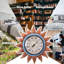 Thermomètre d'extérieur - Thermomètre mural tournesol