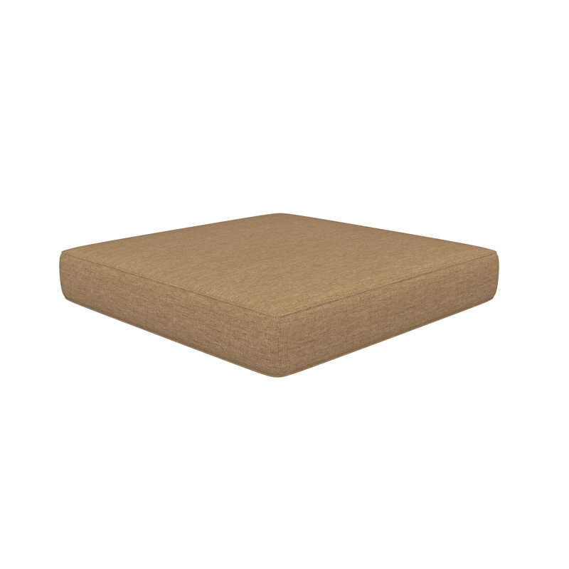 Lotta Lotta Sunbrella® Outdoor Ottoman Cushion, 23.5" W x 20.5" D, Sunbrella® Canvas Heather Beige