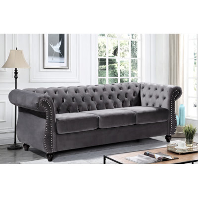 Gosser 82.6 " Velvet Sofa
