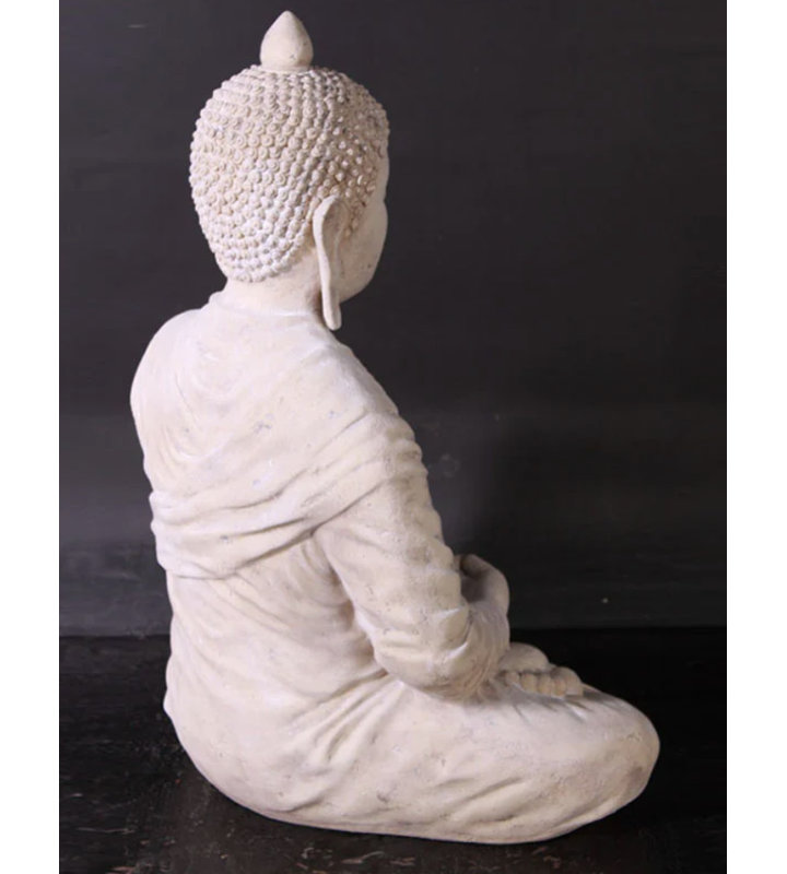 Divine Buddha Sitting Stone Style Statue