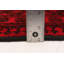 Tapis unique en laine noué à la main rouge Akhjah 6 pi 8 po x 8 pi 8 po
