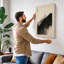 Mountains in Mist Japandi - Wrapped Canvas-131761838-131761840