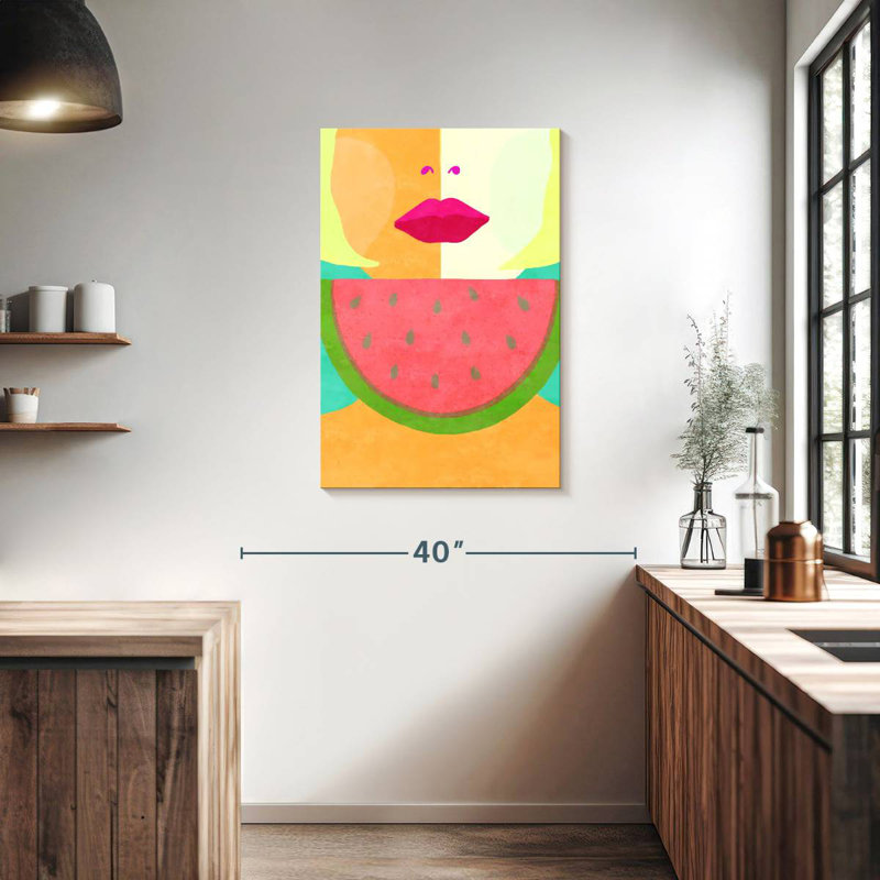 Leisha Watermelon Sugar Disco, 36" H x 24" W
