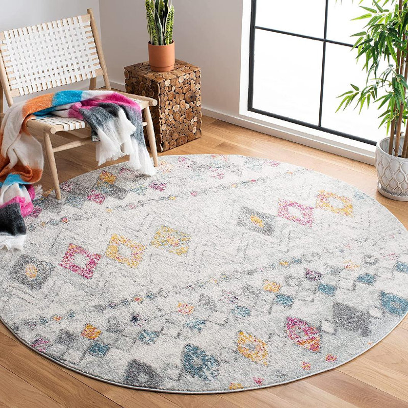Segars 700 Performance Southwestern Rug, Round 6'7"