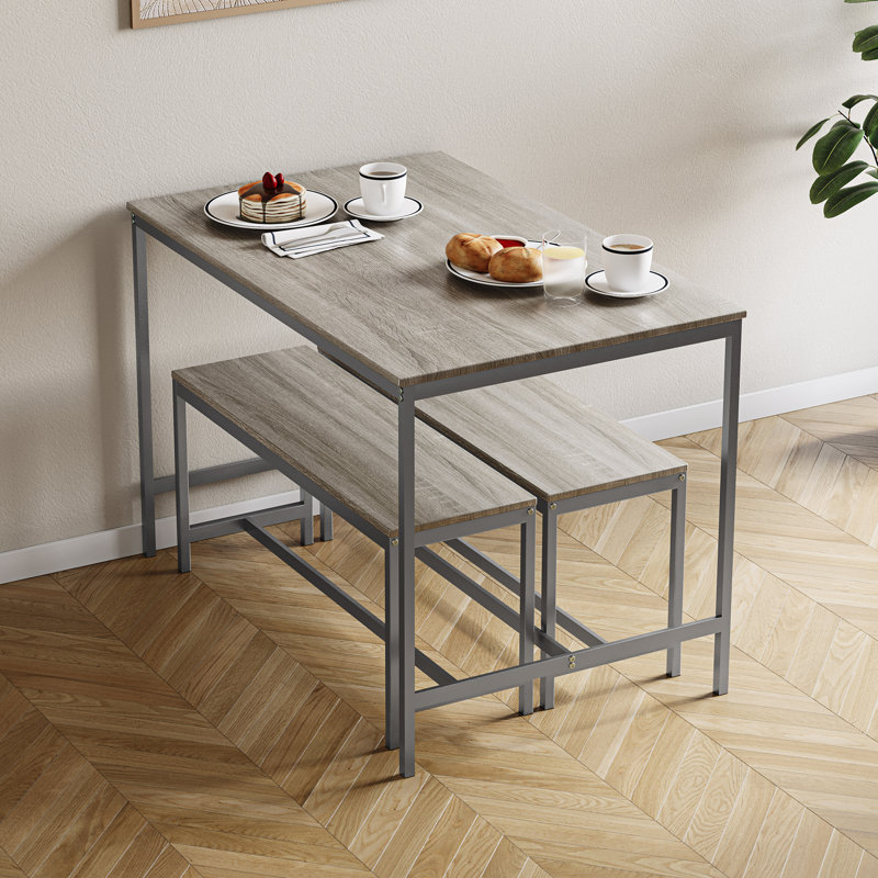 Abneer 4 - Person Dining Set, Oak, Oak, Oak