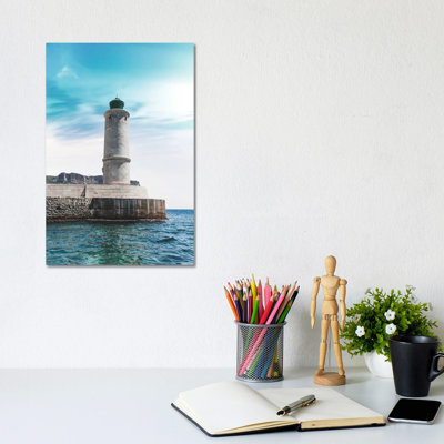 France Provence Lighthouse - Wrapped Canvas Print