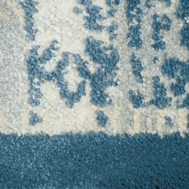 Tapis oriental bleu / beige Callington, Rectangle 7 pi x 10 pi