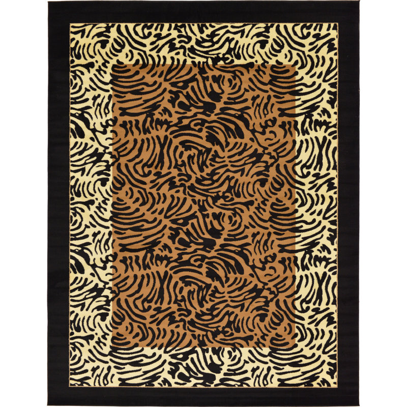 Testerman Animal Print Indoor Rug, Rectangle 9' x 12'2"