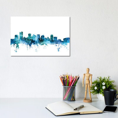 Phoenix, Arizona Skyline by Orara Studio - Wrapped Canvas Gallery-Wrapped Canvas Giclée
