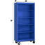 Bibliothèque mobile en acier Sandusky par l 36 po x P 18 po x H 78 po Sandusky-15959986