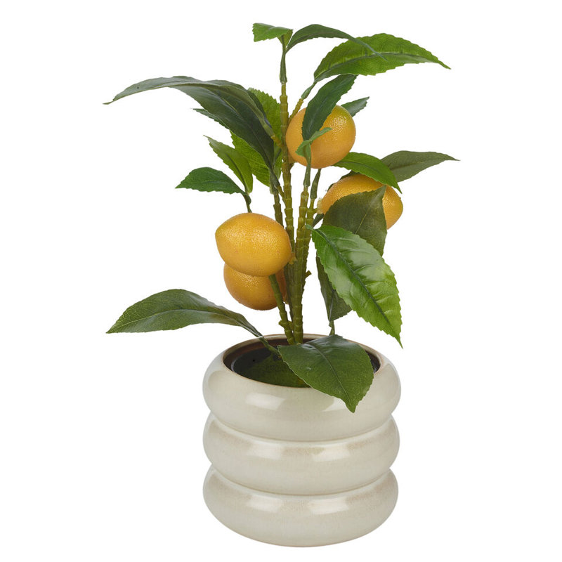 Ryhor Pot Planter, Black/Beige