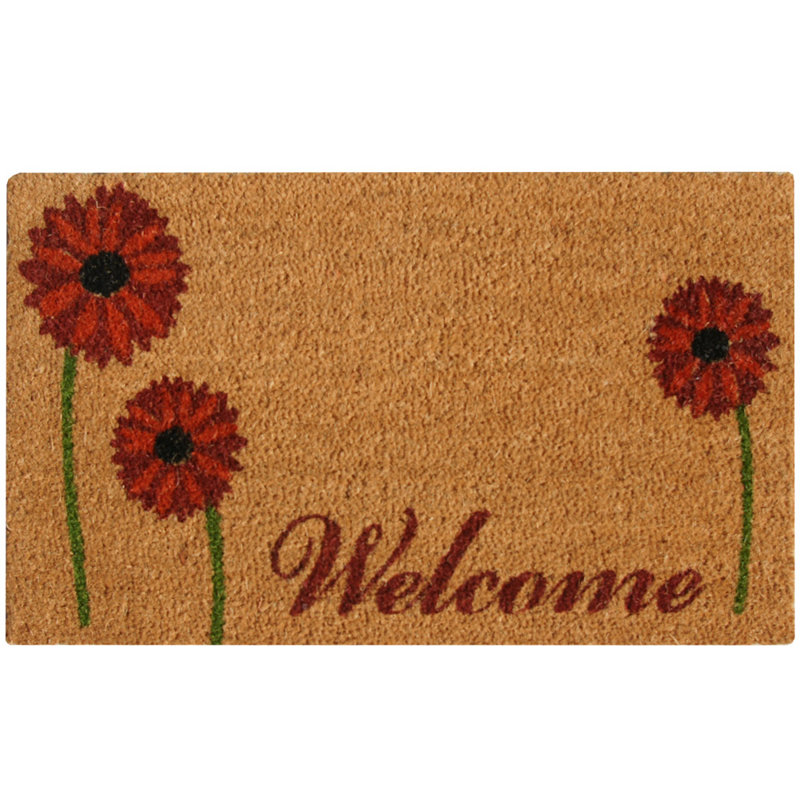 Mamigon Non-Slip Floral Outdoor Doormat