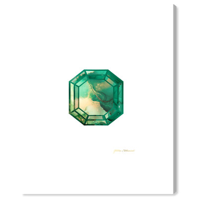 Emerald Green II by Glitter Enthusiast  Painting on Canvas
