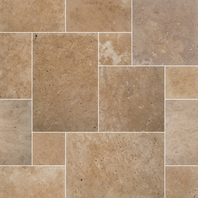 Ensemble de pavé en pierre naturelle Marzana 10 pièces (160 pieds carrés / unité, 120 pièces)
