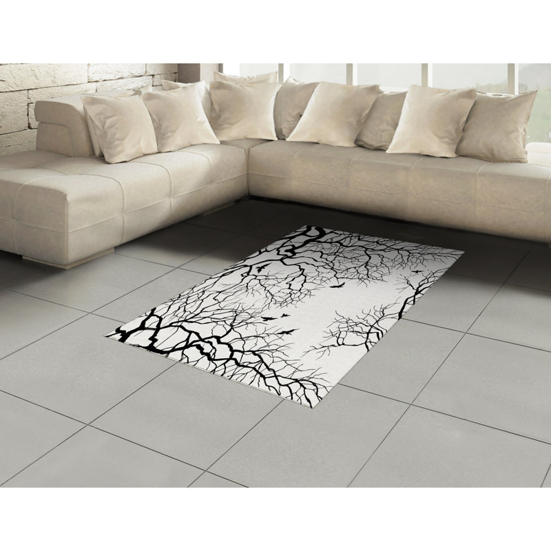 Nature High Density Long Fiber Poly Threads Decorative Area Rug Carpet, Rectangle 4' x 5'8"