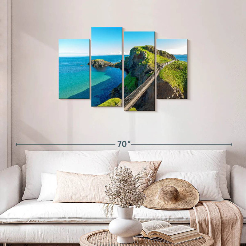 Lilie Carrick A Rede Rope Bridge, 27" H x 43" W