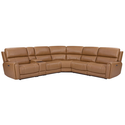 Alberta 6 Piece Zero Gravity Power Reclining Sectional With Power Adjustable Headrests