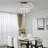Modern Crystal Ceiling Light With Remote Control