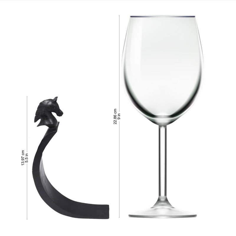 Jonelle Solid Wood Wine Bottle Rack in Black