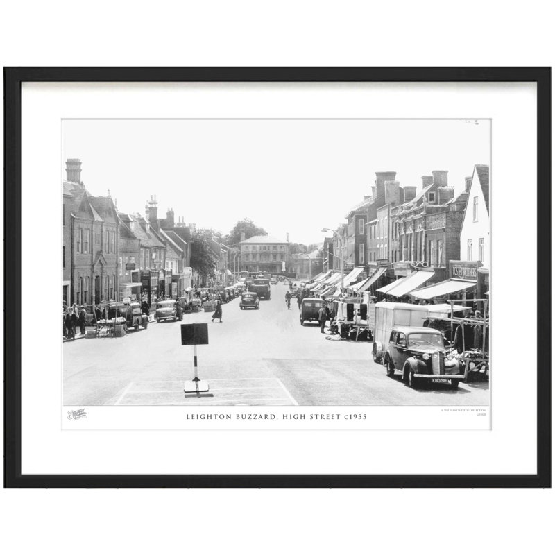 Leighton Buzzard, High Street C1955 - Single Picture Frame Print, 60cm H X 80cm W x 2cm D