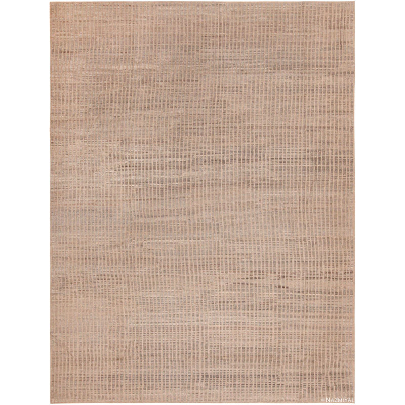 Tapis décoratif moderne crème unique de taille unique