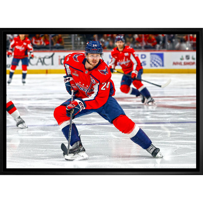 Connor McMichael, toile encadrée 20 x 29, Washington Capitals
