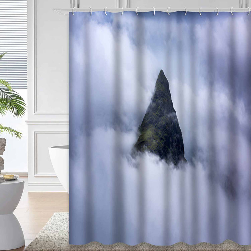 Rideau de douche Grand Abstract, L 72 po x l 78 po