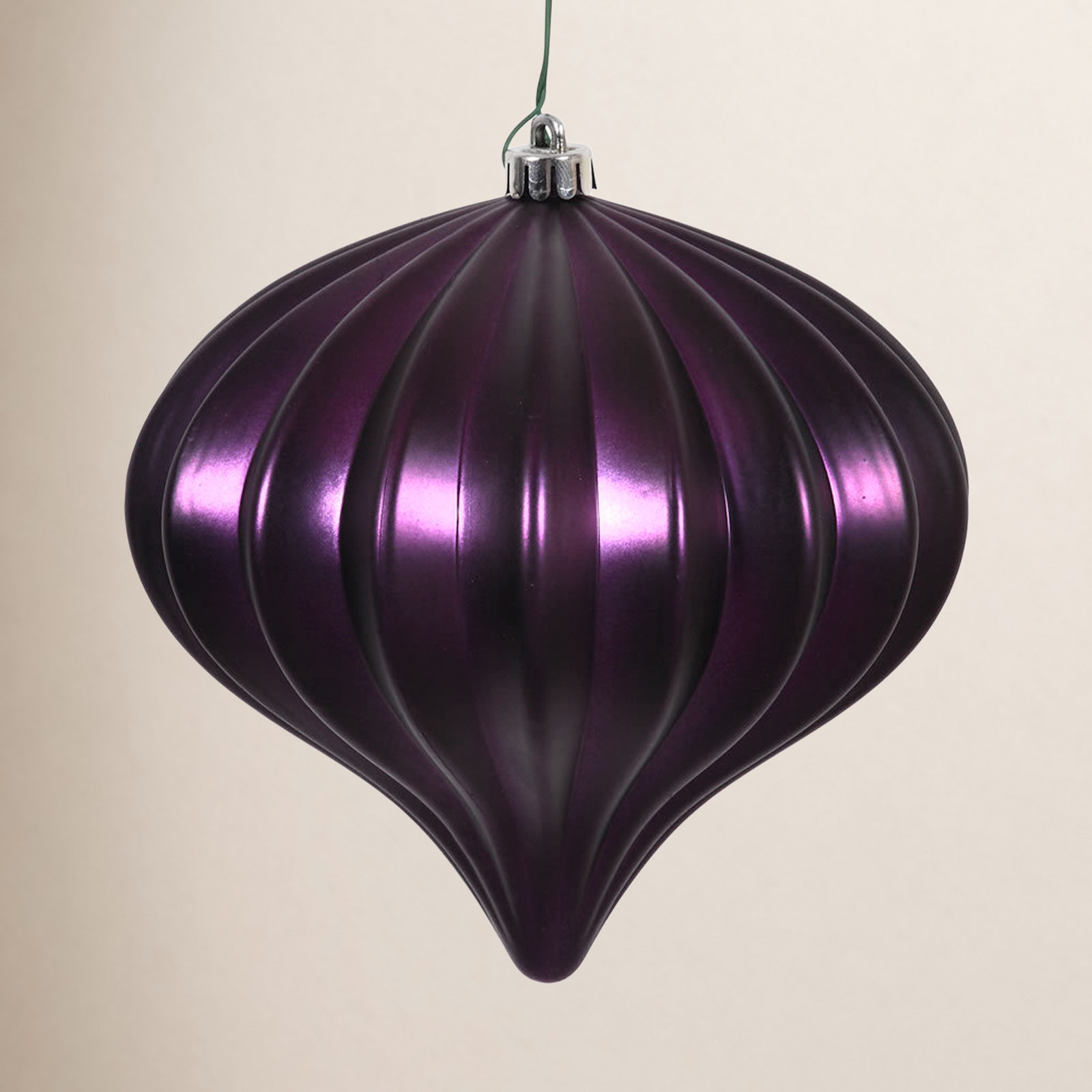 5.7" Onion Christmas Ornament UV, Plum