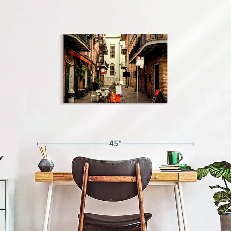 Ravi, French Alley, La Nouvelle-Orléans, H 20 po x l 30 po