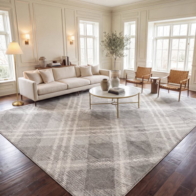 Tapis performance à carreaux Laceymay