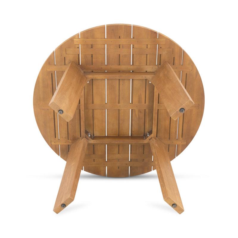 Pernelle 47" Round Teak Outdoor Dining Table