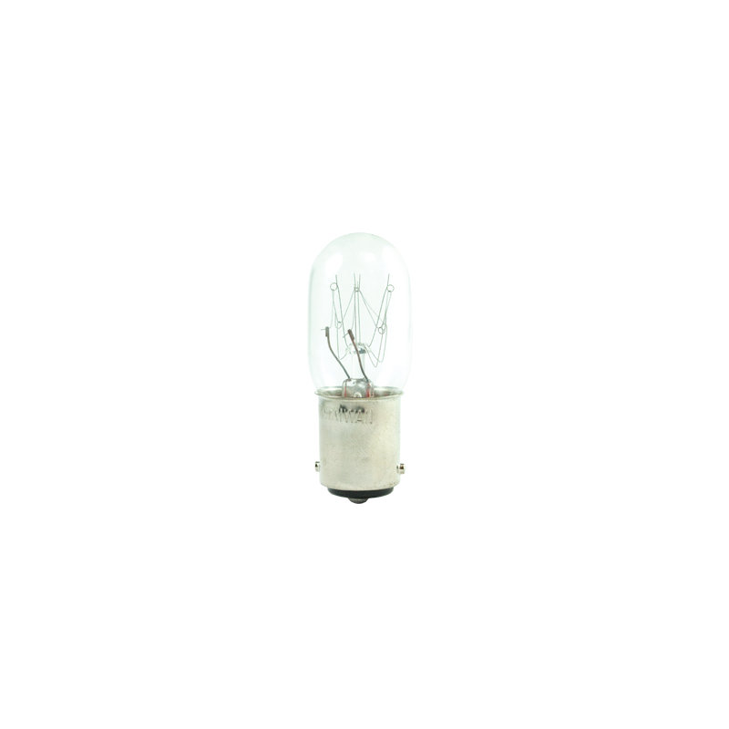15 Watt, T7 Incandescent Dimmable Light Bulb, (2700K) (BA15d) Base