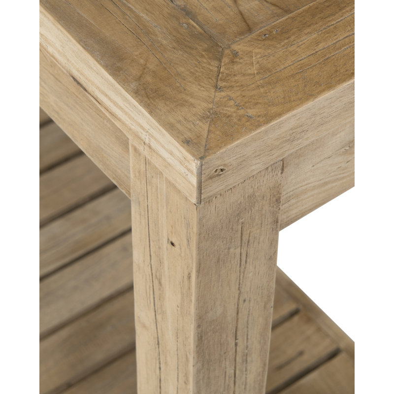 Fources 47.25'' Solid Wood Console Table, Brown