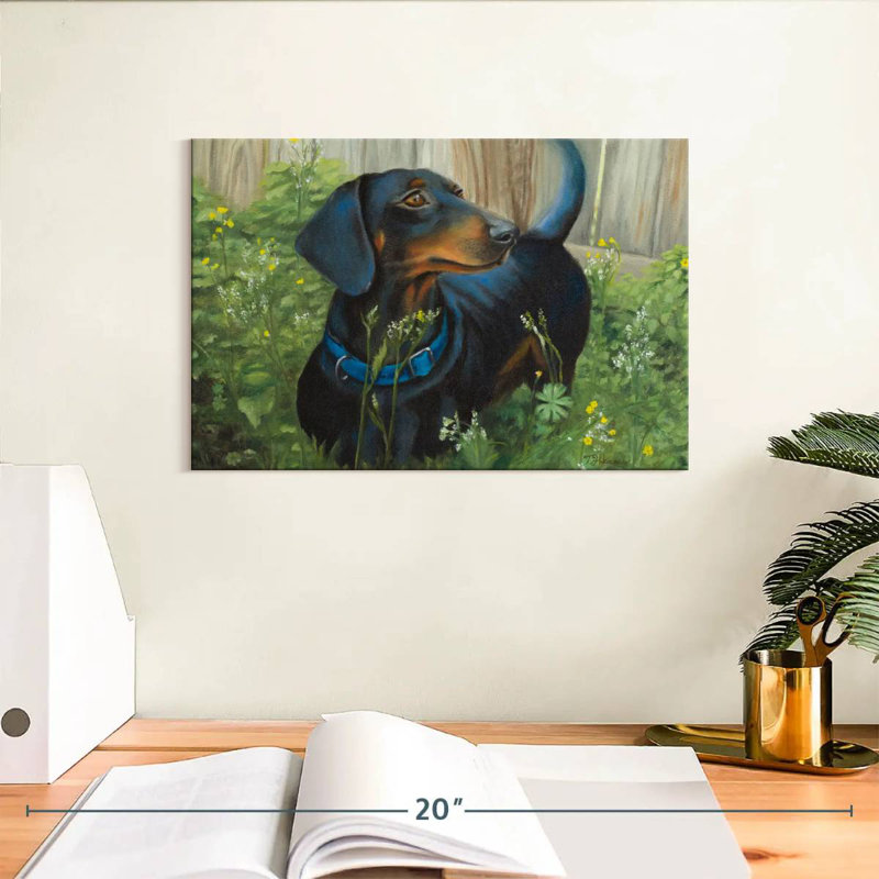 Brampt Dachshund, 8" H x 12" W