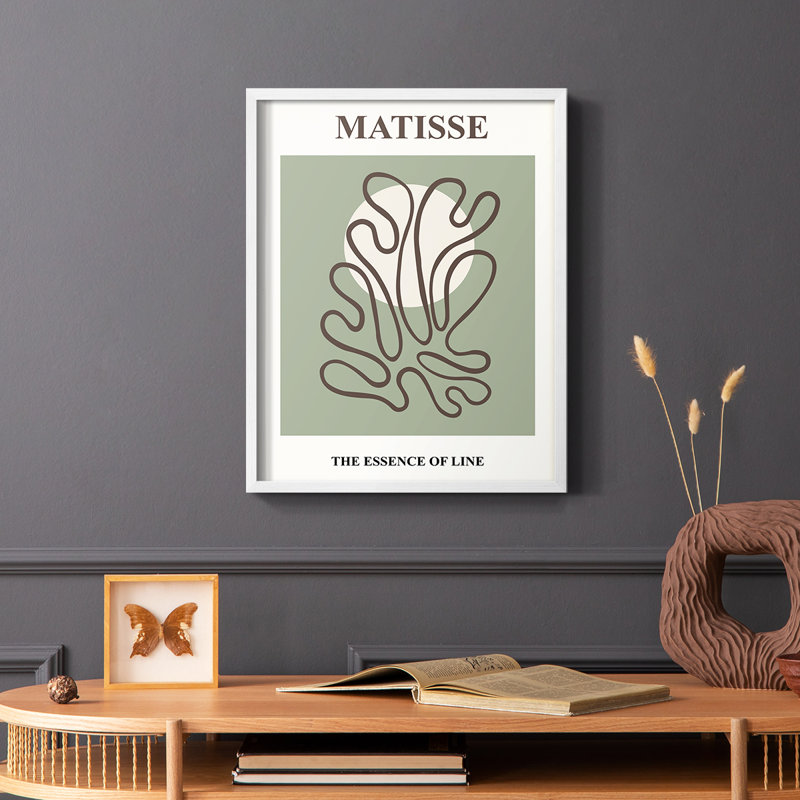 Matisse CX III, reproduction encadrée - bois massif, Blanc, H 10 po x l 8 po