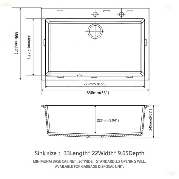 Dimensions du produit
