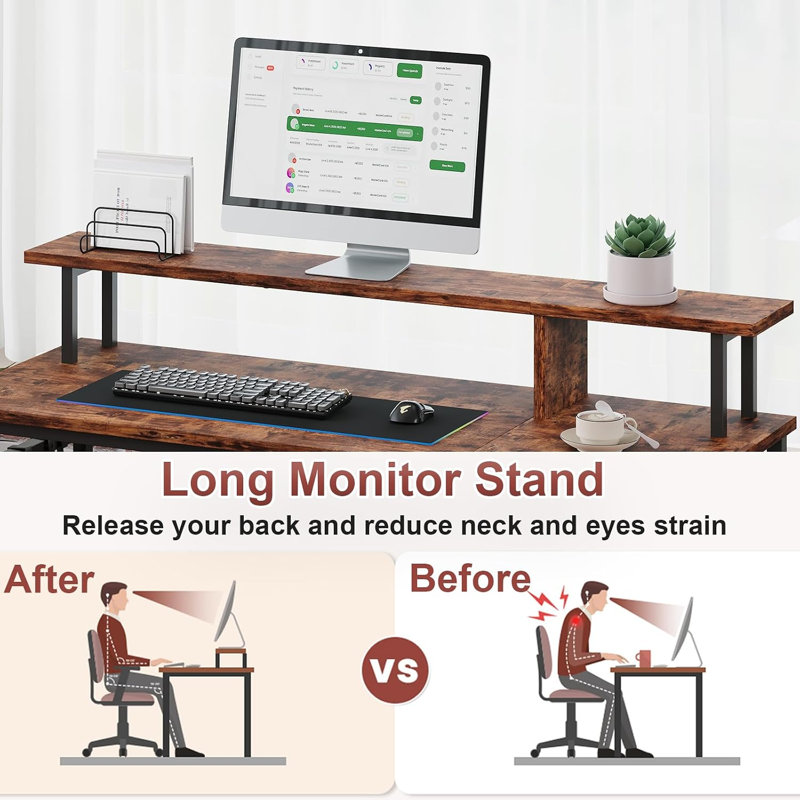 Igasho Steel Computer Desk
